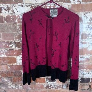 Curio Burgundy Knit Cardigan